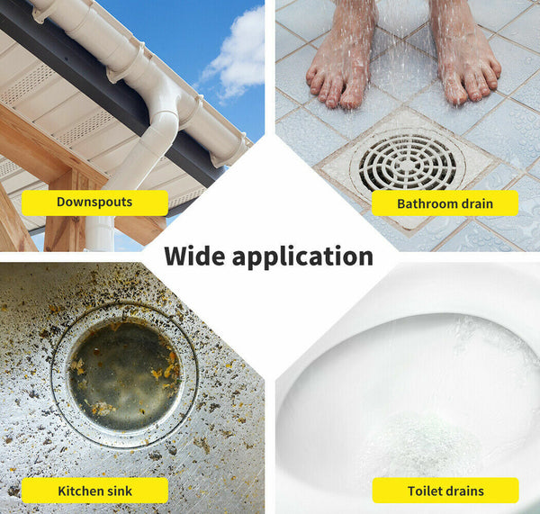 Plumber Drain Snake Pipe Metal Cleaner Pipeline Sewer 12M + 6 Drill Bit Tool Diy Drain Cleaning Tools