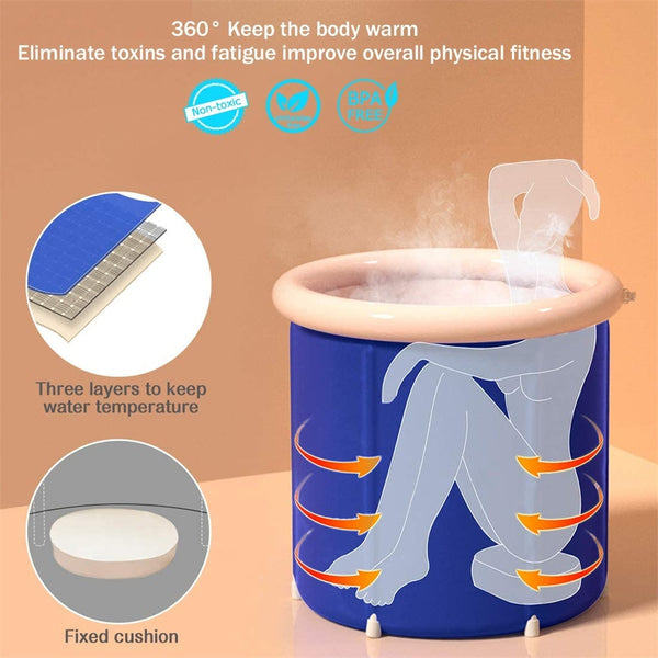 Portable Bathtub Tub Folding Pvc Water Spa
