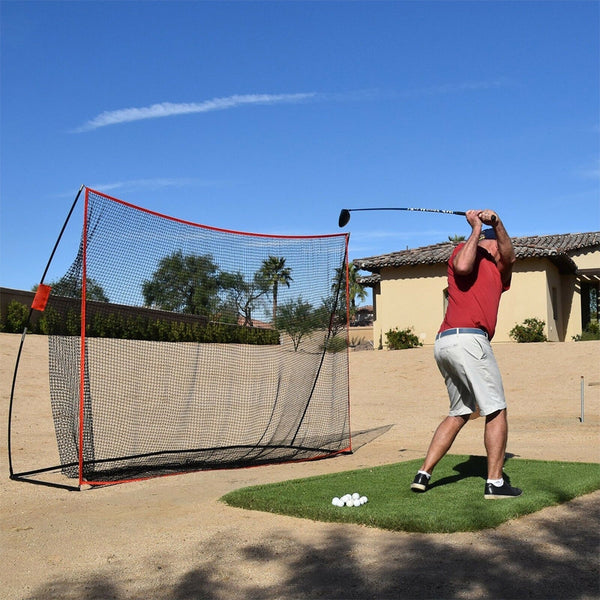 3M Huge Golf Practice Net Portable Hitting Swing Training Outdoor +Carry Bag Nets Cages & Mats