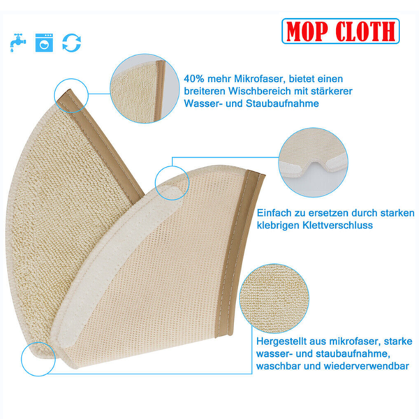 Mop Cloths Rags For Xiaomi S5 Max S6 Maxv Pure Vacuum Spare Parts