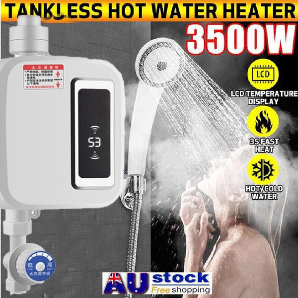 Tankless Instant Electric Hot Water Heater System Shower Water Heaters