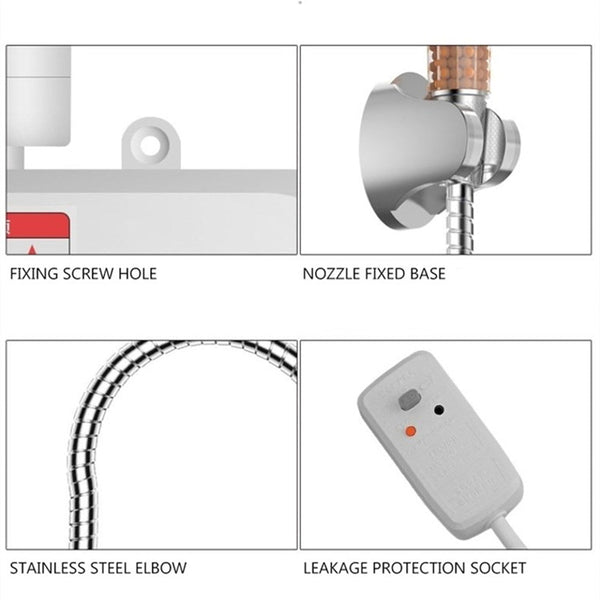 Tankless Instant Electric Hot Water Heater System Shower Water Heaters