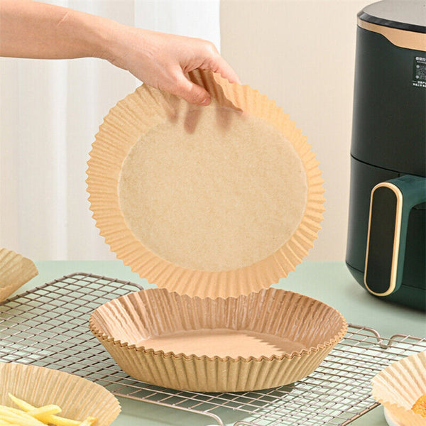 100Pcs Air Fryer Disposable Paper Liner Set Non-Stick Pan Parchment Baking