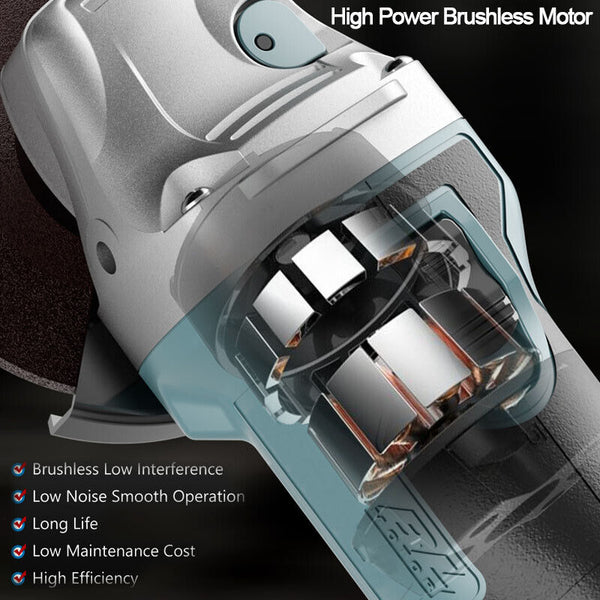 125Mm Brushless Angle Grinder Cutting Machine Polisher For Makita 18V Battery Angle Grinders