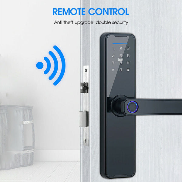 Digital Smart Door Lock Fingerprint App Key Card Password Electronic Home