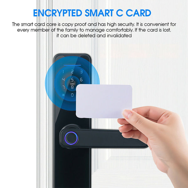 Home Wifi Smart Door Lock Biometric Fingerprint Card Password Key Usb Smart Door Locks