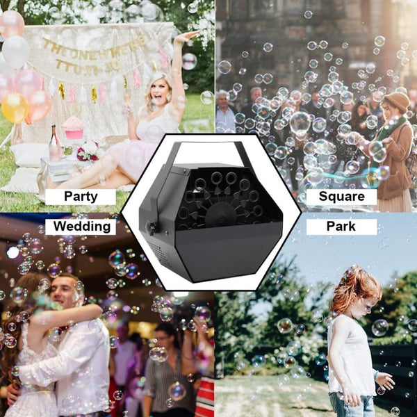 Electric Automatic Bubble Machine Blow Maker Gift Party Stage Wedding