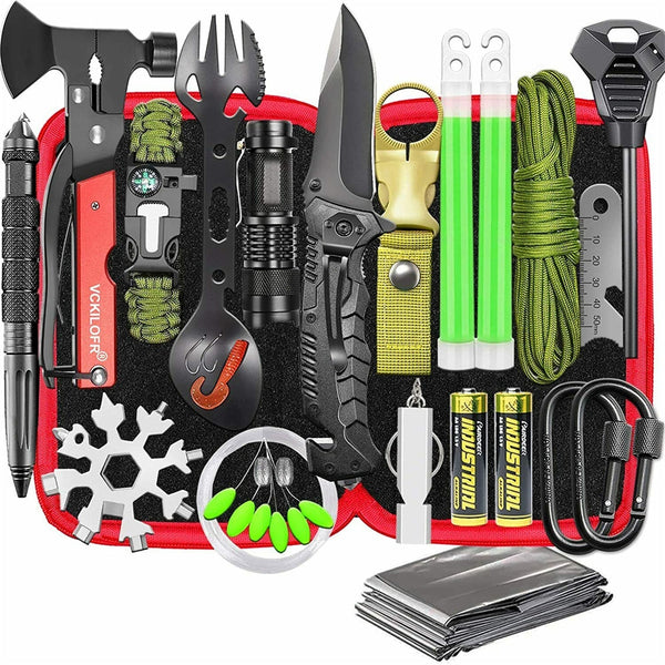 32 In 1 Emergency Survival Equipment Kit Camping Sos Tool Sports Tactical Hiking Other Emergency Equipment