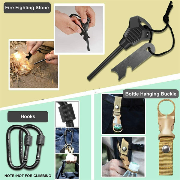 32 In 1 Emergency Survival Equipment Kit Camping Sos Tool Sports Tactical Hiking Other Emergency Equipment