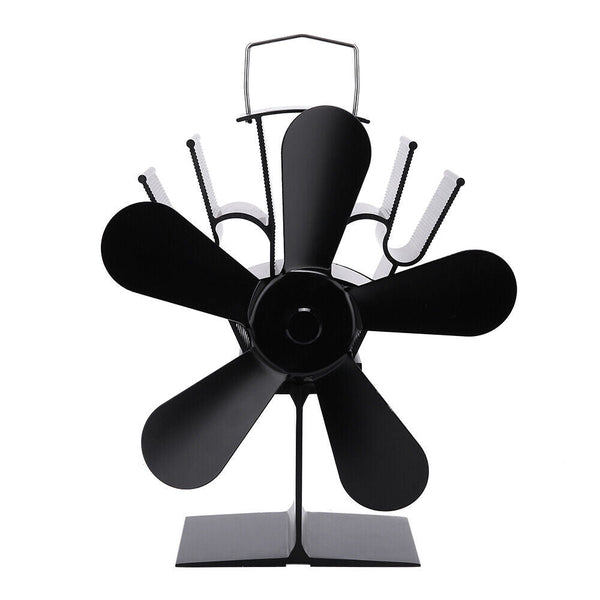 Wood Heater Fan Eco Heat Powered Self Powered Silent For Fireplace Stove Burner Fireplace & Stove Accessories