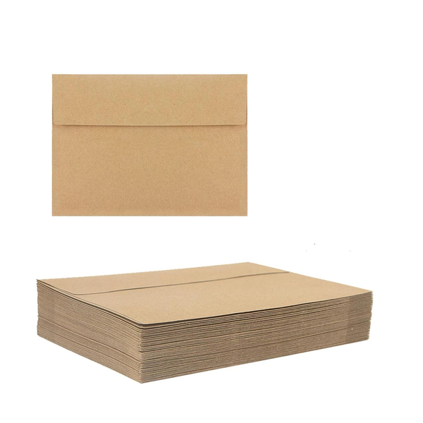 100X Kraft Envelopes Brown Dl Mailer For Business Wedding Party 120Gsm Other Envelopes & Mailers