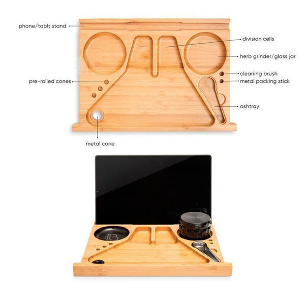 Storage Chest With Movable Tray Lockable Stash Box Rolling Gift Other Kitchen Storage