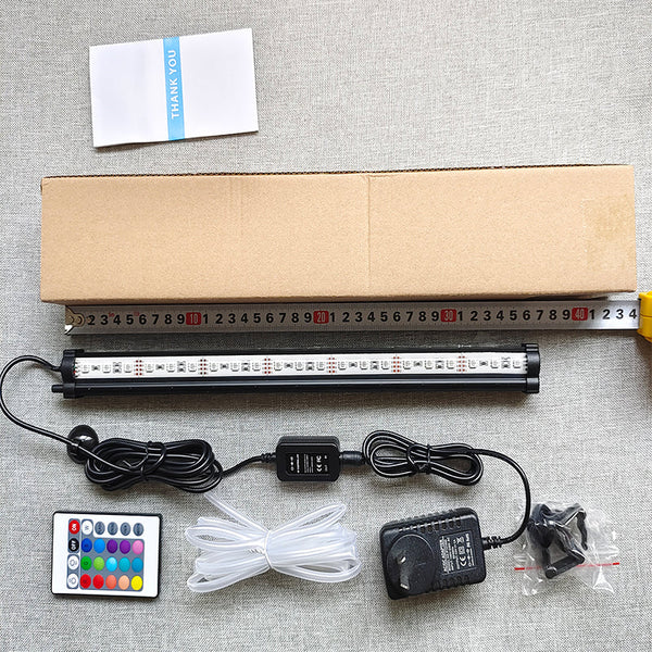 38Cm Led Aquarium Submersible Air Bubble Rgb For Fish Tank Underwater Lights