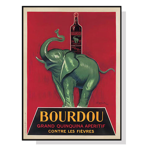 Artime Wall 50Cmx70cm Bourdou Black Frame Canvas Posters & Prints