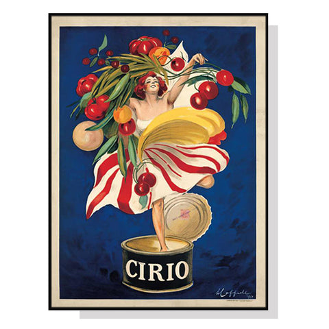 Artime Wall 50Cmx70cm Cirio By Leonetto Cappiello Black Frame Canvas Posters & Prints