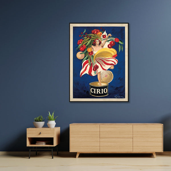 Artime Wall 50Cmx70cm Cirio By Leonetto Cappiello Black Frame Canvas Posters & Prints