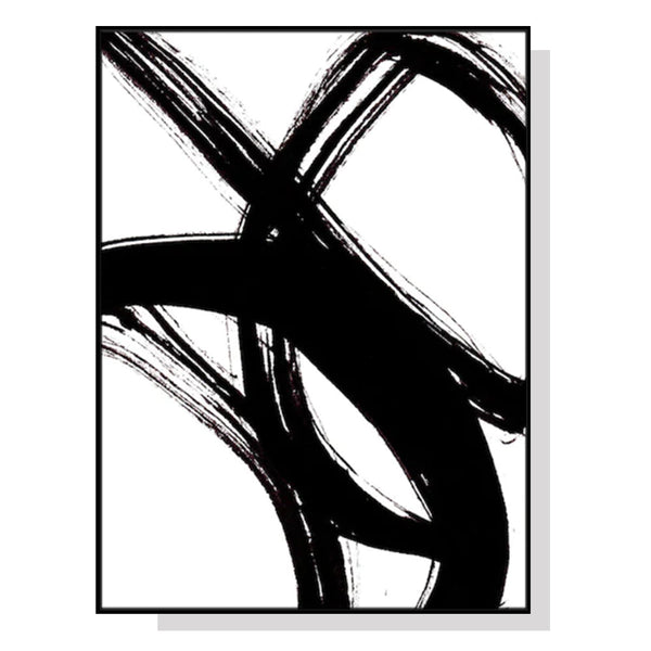 Artime Wall 60Cmx90cm Minimalist Black Artwork Frame Canvas Posters & Prints