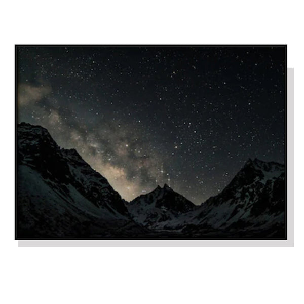 Artime Wall 60Cmx90cm Night Court Black Frame Canvas Posters & Prints