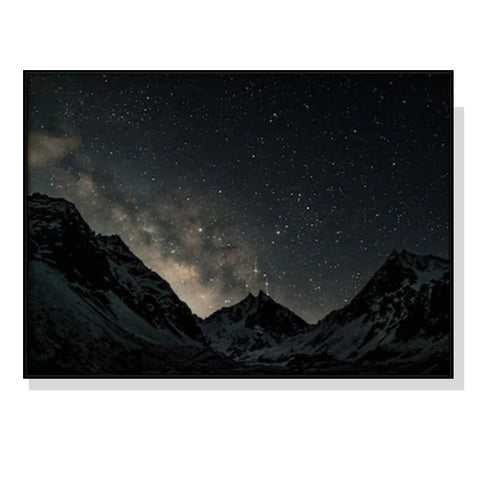 Artime Wall 70Cmx100cm Night Court Black Frame Canvas Posters & Prints