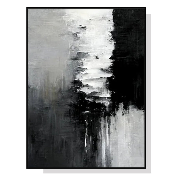 Artime Wall 70Cmx100cm Abstract Black White Artwork Frame Canvas Posters & Prints
