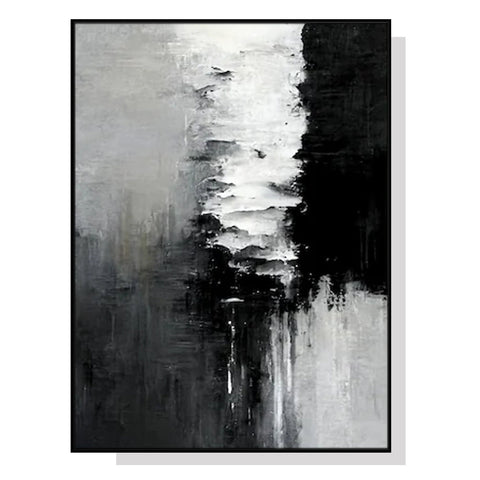 Artime Wall 70Cmx100cm Abstract Black White Artwork Frame Canvas Posters & Prints