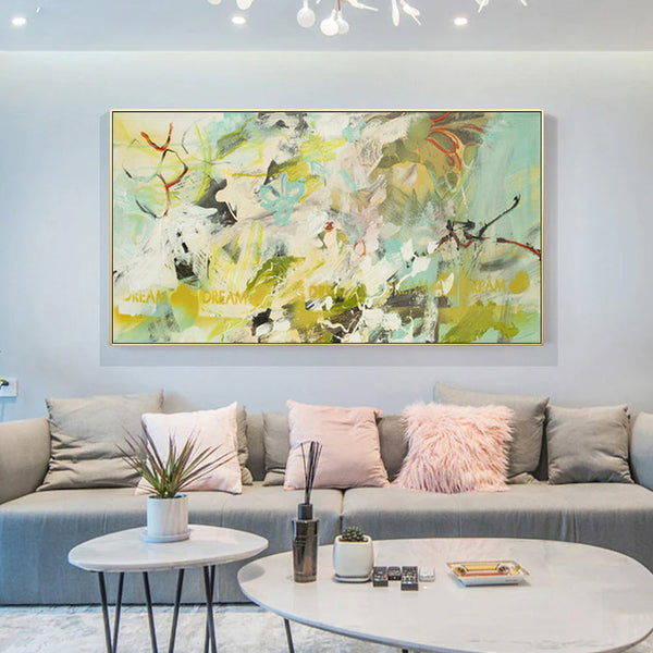 Artime Wall 60Cmx120cm Summer Dream Gold Frame Canvas Posters & Prints