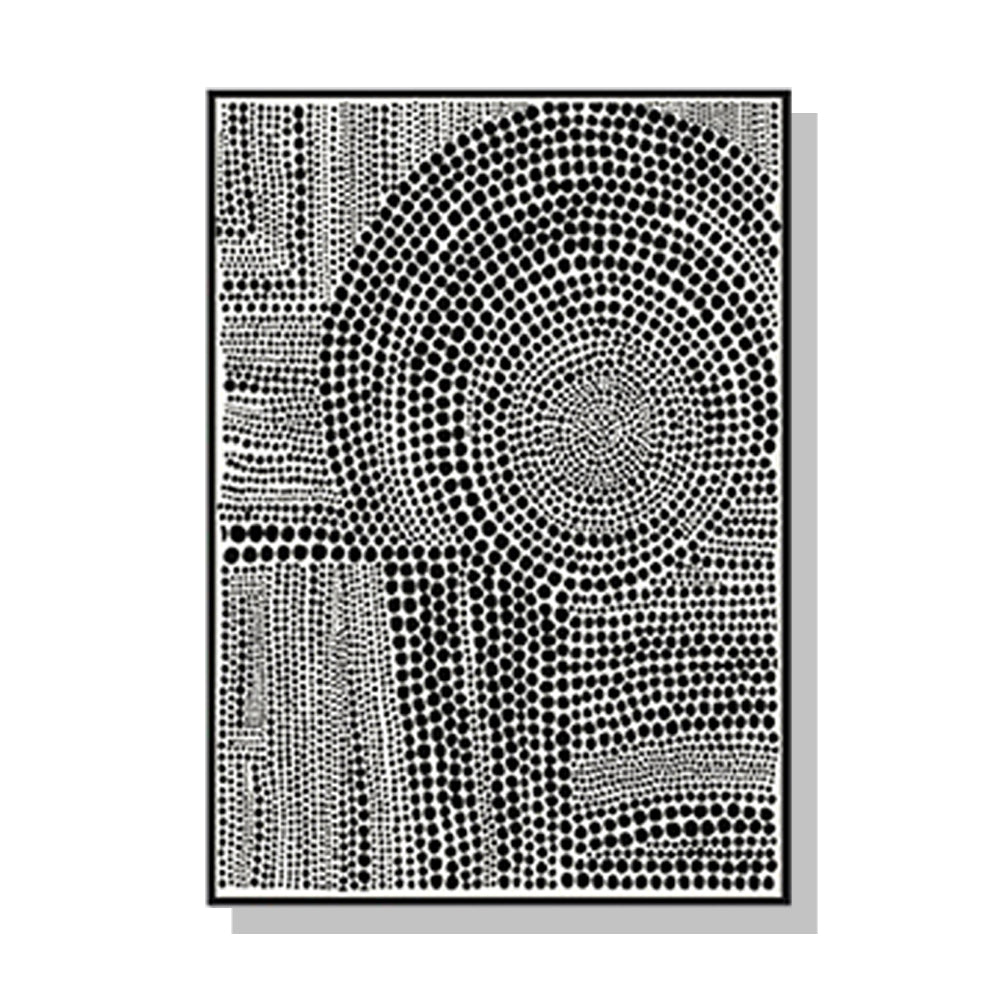 Posters & Prints Artime Wall 60Cmx90cm Clustered Dots B Black Frame Canvas