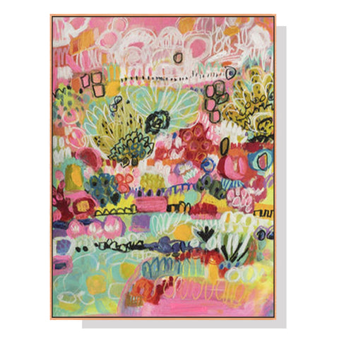 Artime Wall 80Cmx120cm Summer Smile Wood Frame Canvas Posters & Prints