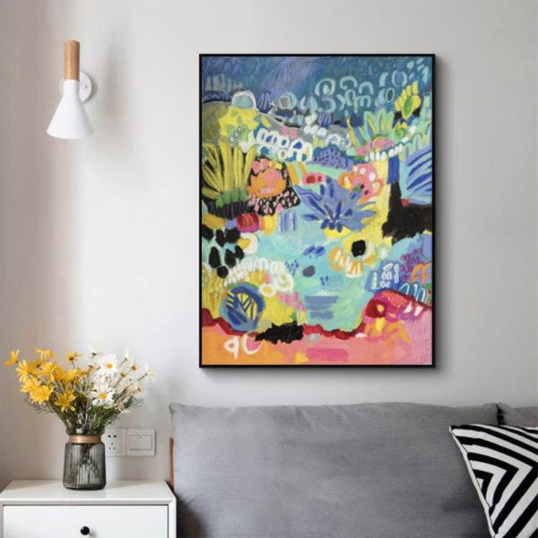 Posters & Prints Artime Wall 100Cmx150cm Summer Smile B Black Frame Canvas