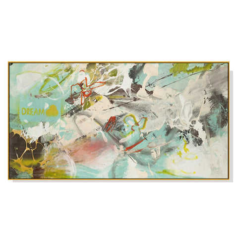 Posters & Prints Artime Wall 40Cmx80cm Dream Gold Frame Canvas