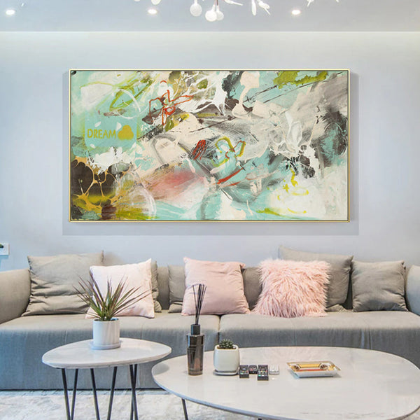 Artime Wall 40Cmx80cm Dream Gold Frame Canvas Posters & Prints
