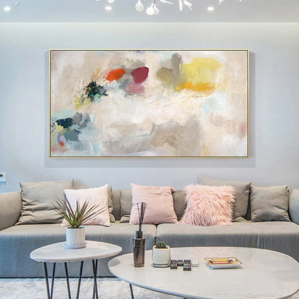 Posters & Prints Artime Wall 40Cmx80cm Abstract Crystal Gold Frame Canvas