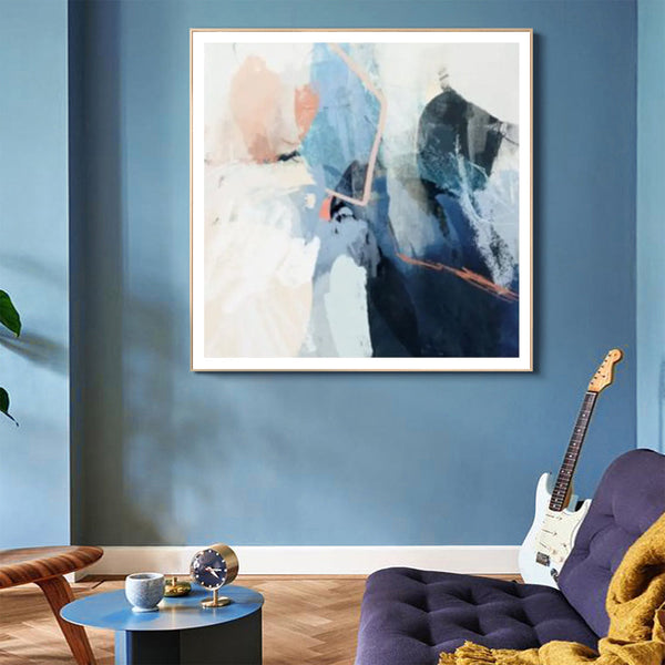 Artime Wall 50Cmx50cm Luz I Gold Frame Canvas Posters & Prints