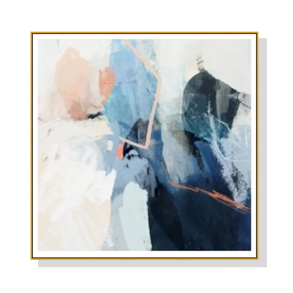 Artime Wall 90Cmx90cm Luz I Gold Frame Canvas Posters & Prints