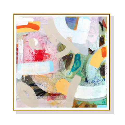 Artime Wall 40Cmx40cm Changed My Mind Iv By Aleah Koury Gold Frame Canvas Posters & Prints