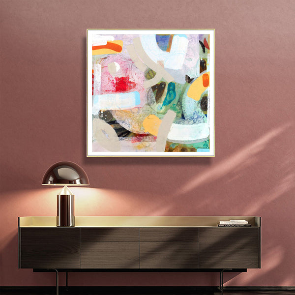 Posters & Prints Artime Wall 90Cmx90cm Changed My Mind Iv By Aleah Koury Gold Frame Canvas