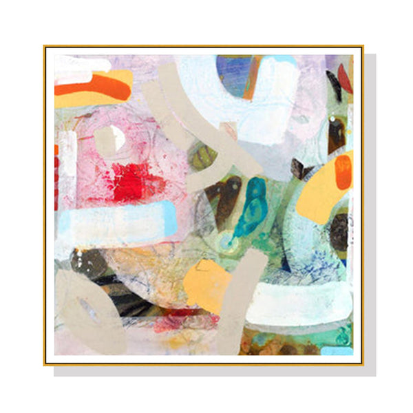 Posters & Prints Artime Wall 100Cmx100cm Changed My Mind Iv By Aleah Koury Gold Frame Canvas