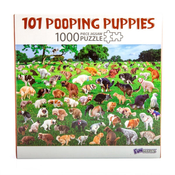 Puzzle 1000Pc: 101 Pooping Puppies Jigsaw Puzzles