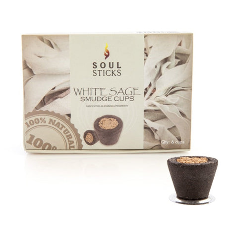 Mdi Soul Sticks White Sage Incense Cup Set Of 6 Home Fragrances