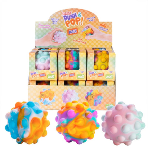 Mdi Push And Pop Ball (Sent At Random) Sensory Toys