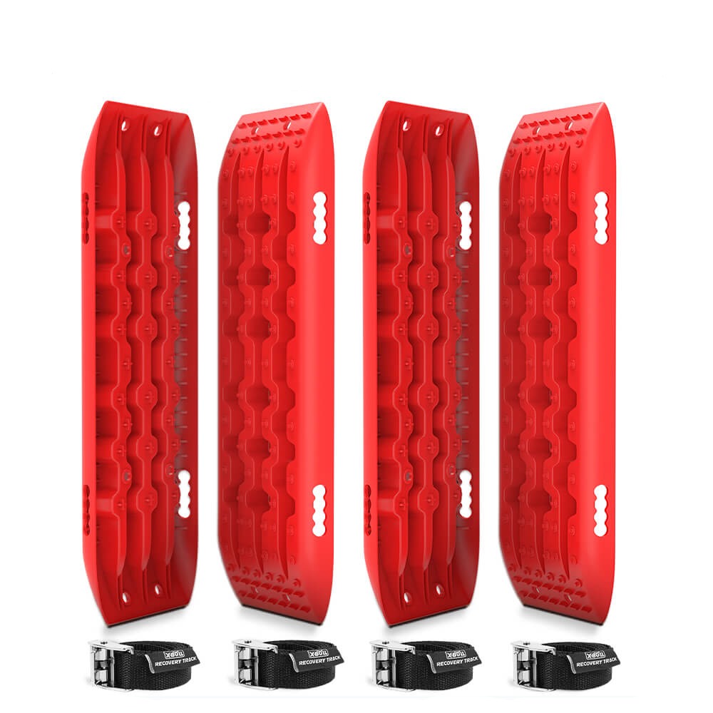 X Bull Gen 2.0 10T Sand Mud Snow Pairs Offroad 4Wd 4X4 2Pc 91Cm Red Recovery Tracks