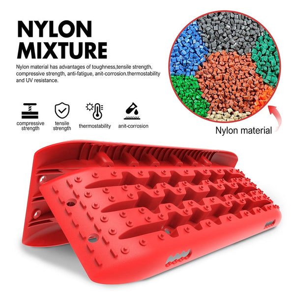 X Bull Gen 2.0 10T Sand Mud Snow Pairs Offroad 4Wd 4X4 2Pc 91Cm Red Recovery Tracks