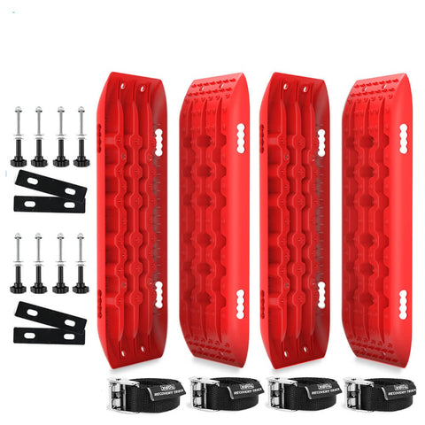 X-Bull Recovery Tracks 10T 2 Pairs/ Sand Tracks/ Mud Mounting Bolts Pins Gen 2.0 -Red