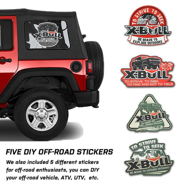 X Bull Kit1 Recovery Track Board Traction Sand Trucks Strap Mounting 4X4 Snow Car Orange Recovery Tracks