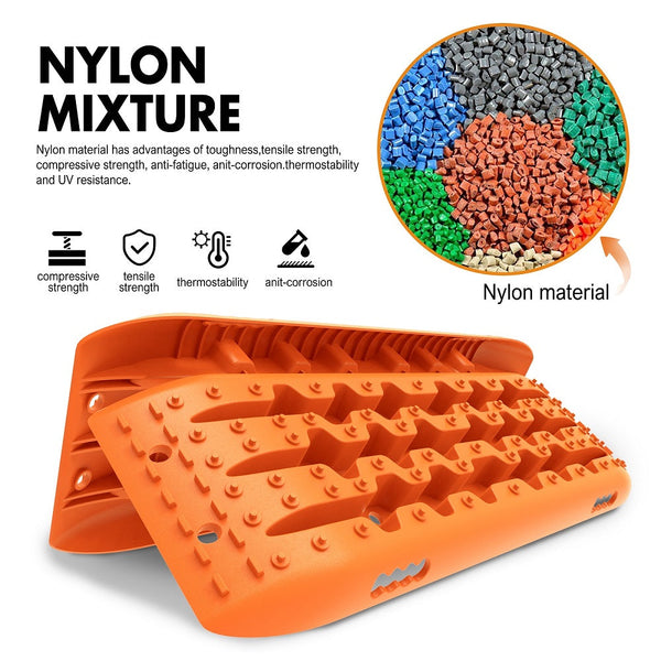 X Bull 4Wd 10T 2 Pairs/ Sand Tracks/ Mud Mounting Bolts Pins Gen 2.0 Orange Recovery Tracks