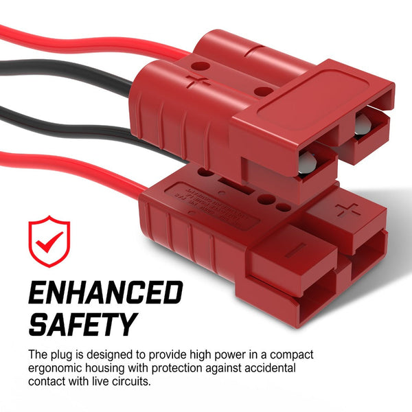 X Bull 10 50A Anderson Style Plug Copper Connectors Terminals Pack Trailer Solar Wire & Cable Connectors