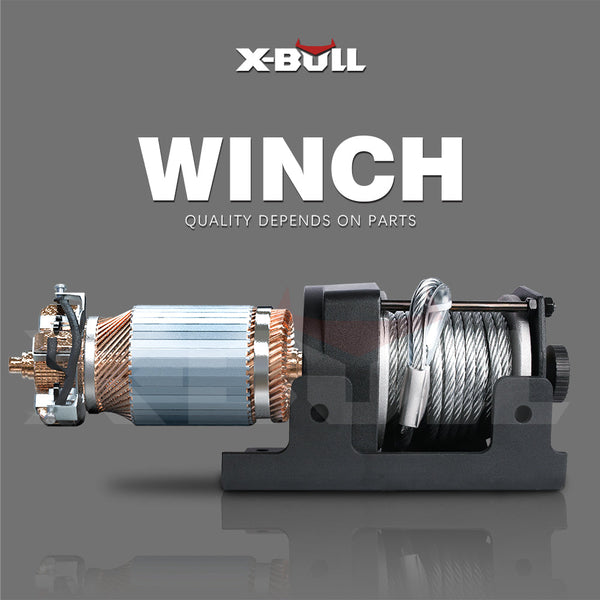 X-Bull Electric Winch 3000Lbs Steel Wire Cable 12V Boat Atv Utv Trailer Units