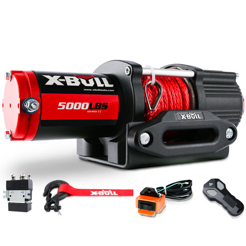 X Bull Electric Winch 5000Lbs 12V 15.2M Synthetic Rope Wireless Atv Utv 4Wd Boat Tow Bars & Winches