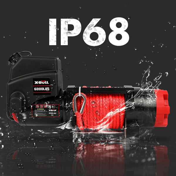 X Bull Electric Winch 6000Lbs 12V Boat Synthetic Rope Wireless Remote 4Wd Atv Utv Tow Bars & Winches