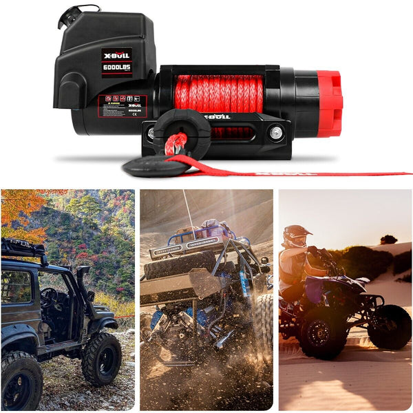 X Bull Electric Winch 6000Lbs 12V Boat Synthetic Rope Wireless Remote 4Wd Atv Utv Tow Bars & Winches